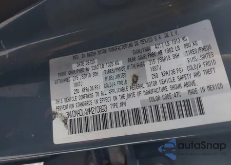 2021 Mazda Cx-30 Premium from USA, damaged, VIN 3MVDMADL4MM210893